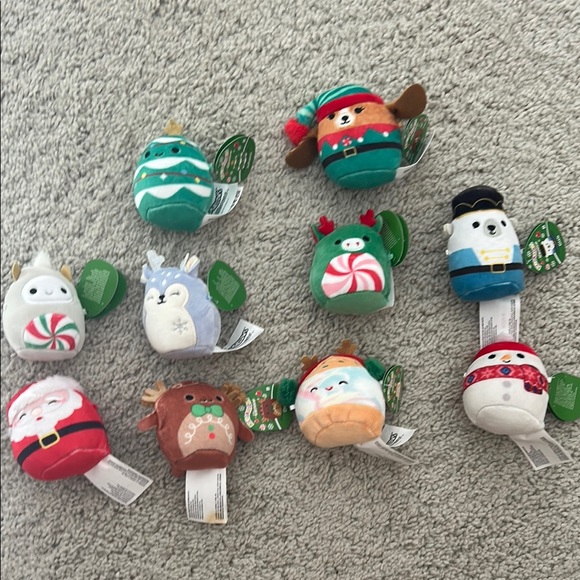 Holiday Themed Plush Toy Set - set of 10 - Picture 1 of 6